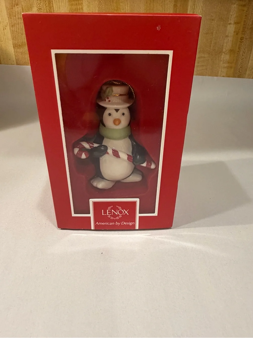 Penguin Lenox Very Merry Porcelain Christmas Ornament